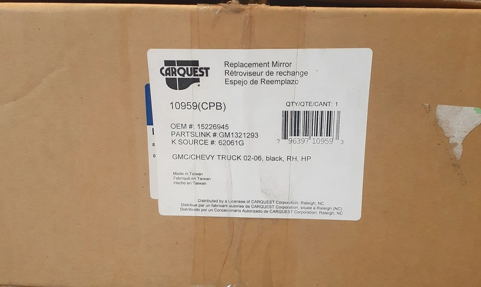Carquest 10959(CPB) Replacement Mirror - Image 1 of 1