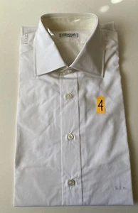 Charvet 28 Place VendoneParis, 100% cotone isola mare, nuovo senza etichette, su misura, tutto bianco - Foto 1 di 12