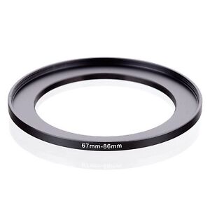 67-86  67mm-86mm 67mm to 86mm 67-86mm Step Up Ring Filter Adapter Black