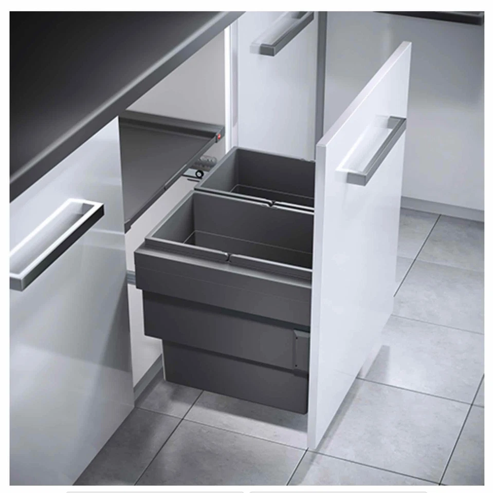 Hailo AS Cargo Synchro 600 28/28 Abfalltrennsystem - Dunkelgrau