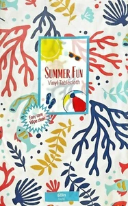 Vinyl tablecloth flannel backing assorted color & size Elrene USA seller  - Picture 1 of 2