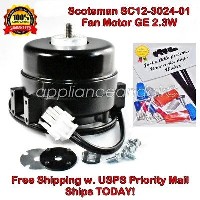 Scotsman Viking 12-3024-01 Ice Maker Fan Motor GE 2.3W - Ships TODAY! - Image 1 of 4