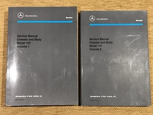 Mercedes Benz W107 300SL 380SL 420SL 500SL Genuine Workshop Manuals Vol. 1 &2 - Picture 1 of 5