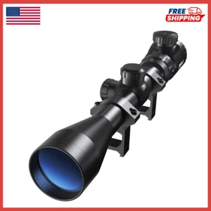 Air Rifle Scope Night Vision, Airsoft Sniper, Pellet Gun, BB Blue Reticle 3-9X40 - Picture 1 of 7