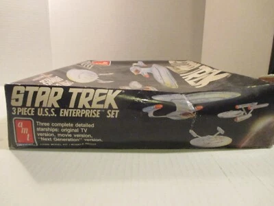 Star Trek  1988 AMT U.S.S Enterprise 3 Piece Model Kit #6618! - Image 1 of 4