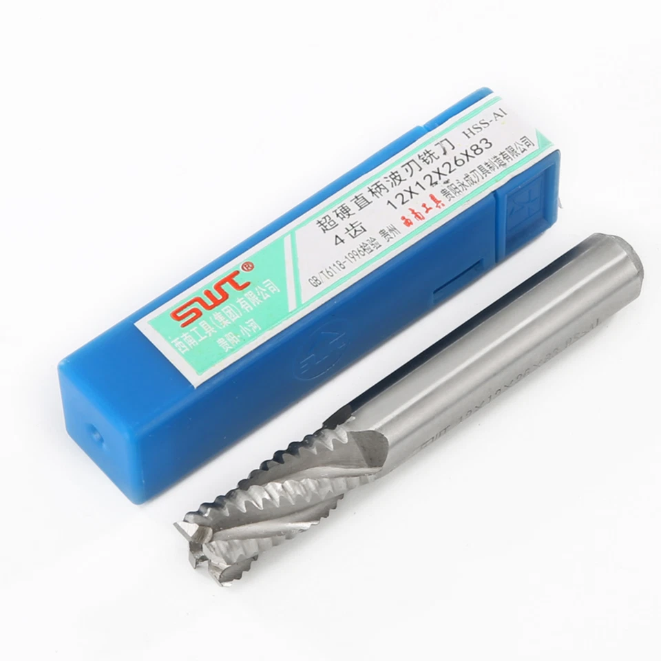 Free ship 4 Flute HSS & Aluminium Rough End Mill Cutter CNC Bit 6mm to 32mm - Image 1 of 4