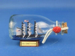 USS Constitution Model Ship in a Glass Bottle 5" - Bild 1 von 1
