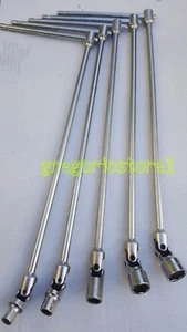 SET CHIAVI A T DOPPIO SNODO 5 PZ PEZZI LUNGHE 8. 10 13 15 19 MM - Foto 1 di 1