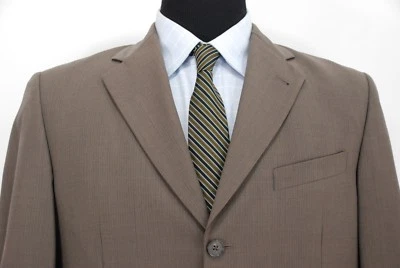 Traje de Hombre Joseph Abboud 3Btn Marrón Rayas Lana Hecho en EE. UU. 39R Foto 1 de 4