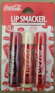 Lip Smacker Coca Cola Cherry, Vanilla, Classic Flavor 3 Pack - Picture 1 of 2