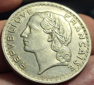 France, Lavrillier, 5 Francs, 1935, Paris, SPL, Nickel, Gadoury:760 - Picture 1 of 2