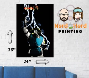 Póster de arte lateral Mortal Kombat II varios tamaños 11x17-24x36 - Imagen 1 de 3