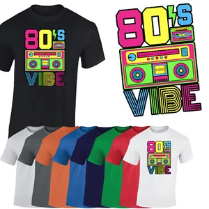 I Love The 80's Retro Mens T-Shirt Vintage Vibes Fancy Dress Unisex Gift Tshirt - Picture 1 of 22