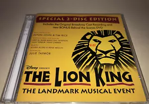 Disney The Lion King Musical CD Special 2 Disc Edition Bonus DVD Behind t Scenes - Picture 1 of 5