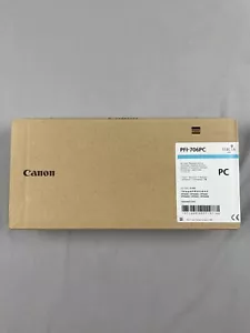 Originale Canon PFI-706PC serbatoio di inchiostro fotografico ciano imagePrograf 700 mL NUOVO SIGILLATO - Foto 1 di 6