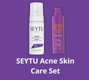 SEYTU Acné Set OML PLUS Premium Gel And Facial Cleansing Foam - Picture 1 of 1