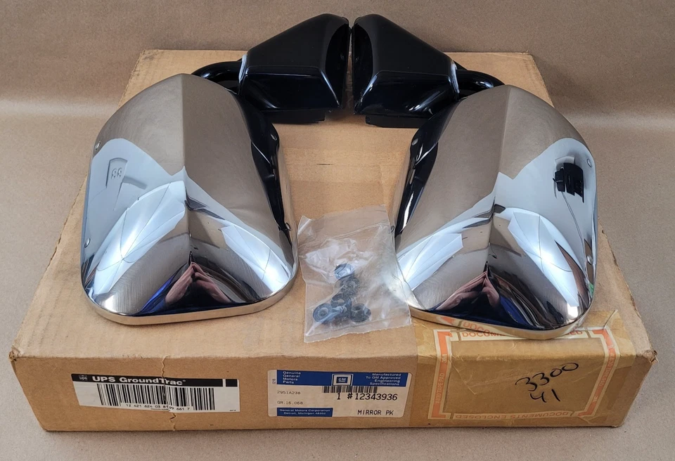 НОВЫЙ ИЗ СТАРЫХ ЗАПАСОВ 1992-2000 CHEVROLET GMC C K ГРУЗОВИК BLAZER GM БОКОВОЙ ВИД ЗЕРКАЛО КОМПЛЕКТ 12343936 - Изображение 1 из 4