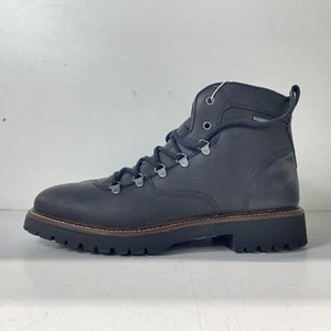 Botas con cordones Geox de cuero negro para hombre talla 11 - Imagen 1 de 7