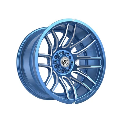 1 X XF Off-Road XF-232 Anodized Blue & Milled 26X14 5x127/5x139.7 78.1 Hub -76 - Image 1 of 4