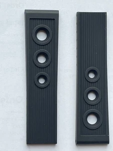 BREITLING 20-18mm Black Rubber Ocean Racer Uhrenarmband, Ref 202S, Neu (B519) - Bild 1 von 5