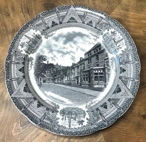 Plato de cena SNELL & HITCHCOCK HALL Universidad de Chicago Copeland Spode Inglaterra - Imagen 1 de 2