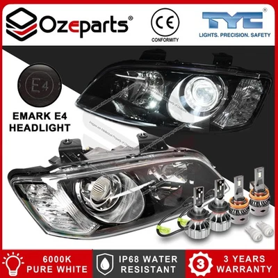Pair Projector Headlights + LED Globes For Holden Commodore VE 2010~2013 SSV - Image 1 of 4