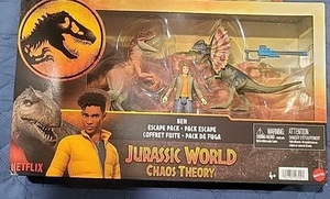 Jurassic World Chaos Theory Ben Escape Pack - Atrociraptor, Dilophosaurus & Ben  - Bild 1 von 2
