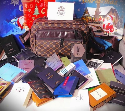 JUEGO DE VACACIONES PARA HOMBRES $23.95 MEJORES AROMAS DE DISEÑADOR '10' + BONITA BOLSA DE VIAJE (PIX) MEJOR COMPRA Foto 1 de 4