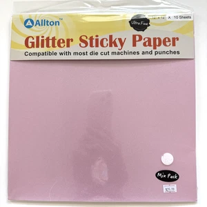 Alton Glitter Sticky Paper ~ 10 Pack ~ 12 x 12 ~ Mixed Colors - Picture 1 of 18