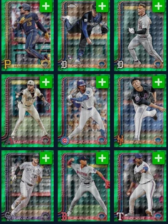 [DIGITAL] Topps Bunt - Topps Chrome 25 S1 - Green Geometric Base - K to Z - Pick - Image 1 of 1
