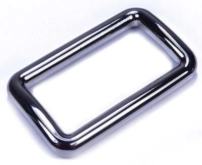 Solid Metal Square Rings – Stainless Steel for Paracord - Size: Large - 20 Pack - Image 1 of 4