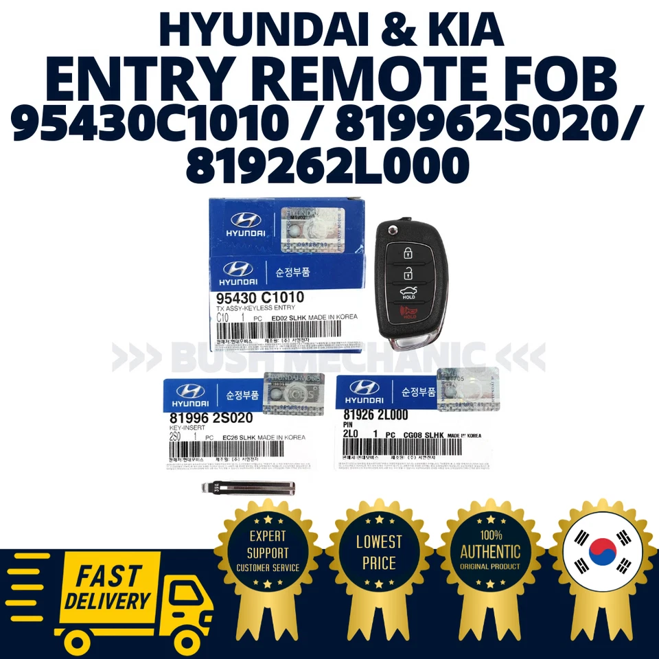 GENUINE OEM Hyundai Kia Flip Keyless Entry Remote FOB Sonata - Image 1 of 1