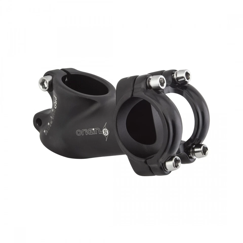 ORIGIN8 Pro Fit Alloy Ergo Bike Stem 70mm +/- 35° Rise 25.4 or 31.8mm Bar Black - Image 1 of 1