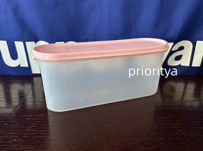 Tupperware Modular Mates Super Oval #2 Container 7.5c Candy Floss Pink Seal New - Image 1 of 3