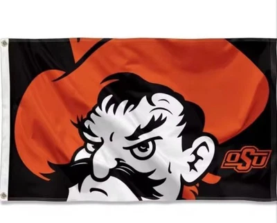 Oklahoma State Cowboys Flag Banner 3x5 Usa Seller Free Shipping!! - Image 1 of 2