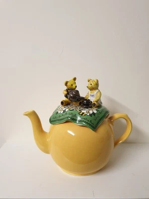 Vintage Paul Cardew Design Teapot - Teddy Bear's Picnic Ceramic T - 7.5" - Image 1 of 4