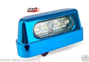 Luz Matrícula Placa A 4 LED Moto y Scooters Azul Unvrsl - Imagen 1 de 1