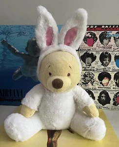 Disney World Disneyland Winnie the Pooh Bear Plush Easter Bunny 13” Theme Park - Picture 1 of 4