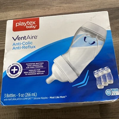 Playtex Baby 3 Pack VentAire Anti-Colic 9 oz Baby Bottles/c - Image 1 of 4