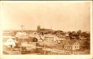 Birdseye View Richardton North Dakota C1914 Vintage RPPC - Picture 1 of 2