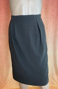Giorgio Armani 100% Lana Super 150’s Wool Skirt Sz40 Brown Knee Length Straight - Picture 1 of 9