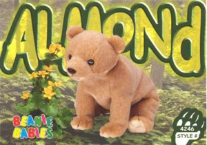TY Beanie Babies BBOC Card Series 3 Common Almond the Bear NM/Mint - Picture 1 of 2