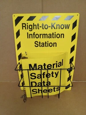 Stazione da parete destra a conoscenza con raccoglitore MSDS - Immagine 1 di 4