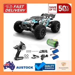 70KM/H 4WD Brushless RC Truck 1:16 Scale Off-Road Monster Car RTR Waterproof - Picture 1 of 13