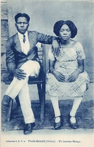 Gabun - PORT-GENTIL - Ein glücklicher Haushalt - Publ. C.E.F.A.  - - Gabun - PORT-GENTI - Bild 1 von 2