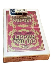 Vintage Golden Nugget Gambling Hall Playing Cards Red Deck Las Vegas Ex Casino - Picture 1 of 10