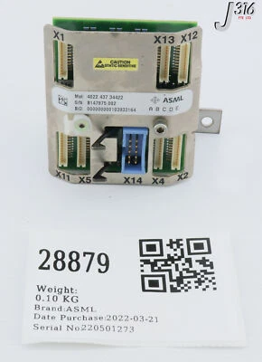 28879 ASML PCB ASSY 4022.437.34422 - Image 1 of 4