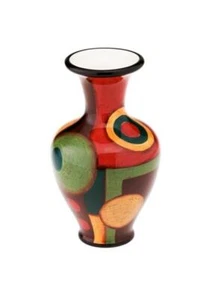 Vase 15cm handbemalte Keramik MAGU "SAMBA" - Imagen 1 de 1