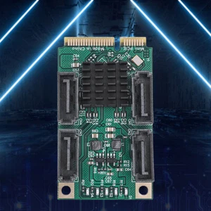 Mini PCI-E To SATA3.0 Adapter B+M Key Expansion Card 2/4 SATA 3.0 (C) - Picture 1 of 8