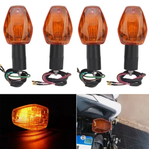 4Pcs Amber Turn Signal Indicator Lights For Honda CB 600 F Hornet 2002 - 2006 - Picture 1 of 9